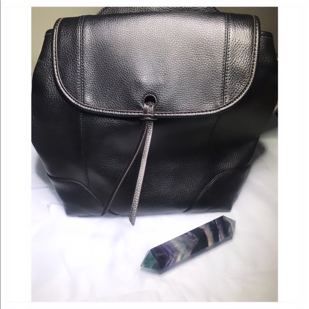 Clark’s Black Leather Backpack/Purse